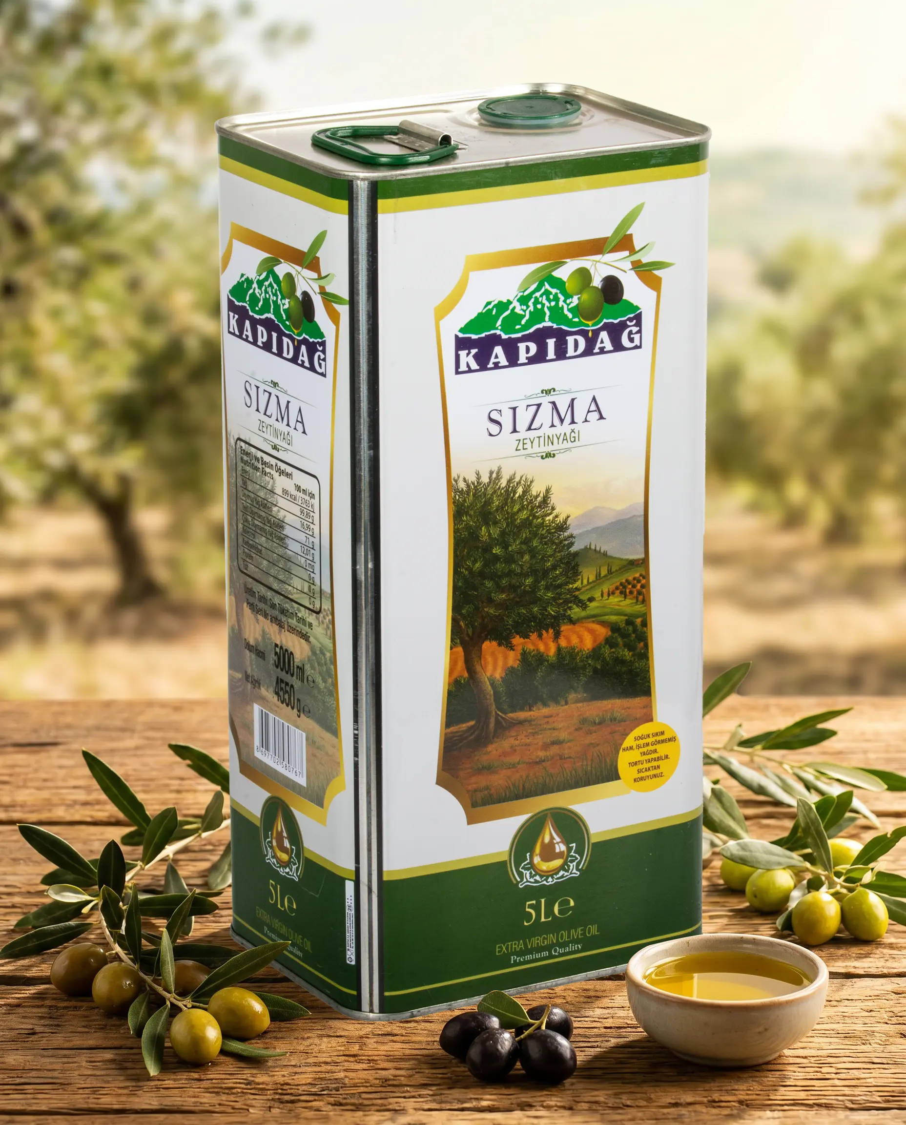 Kapıdağ Olgun Hasat Soğuk Sıkım Zeytinyağı 5 lt